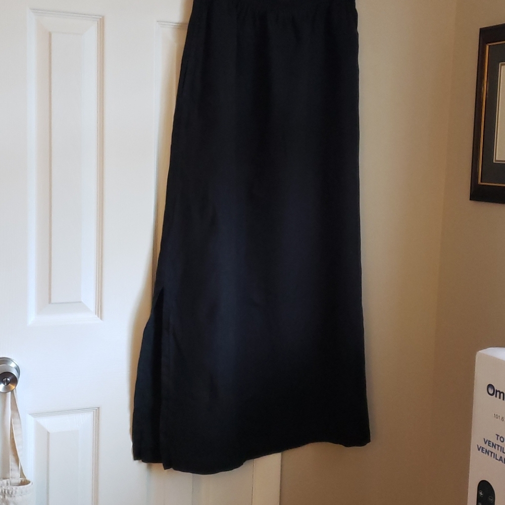 CTC black linen maxi